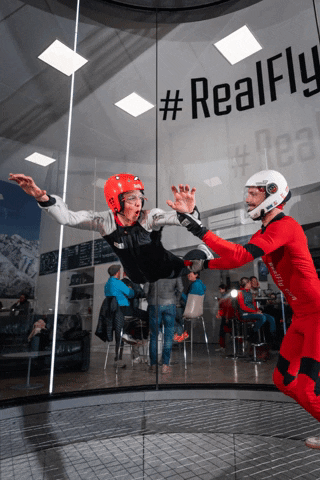 realfly_sion flying wind tunnel indoorskydiving realfly GIF