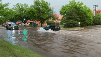 Flooding in Norman as Storms Move Through Oklahoma