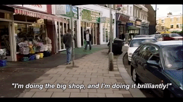 mattbinns15 peep show big shop drunk shopping excellent shopping GIF