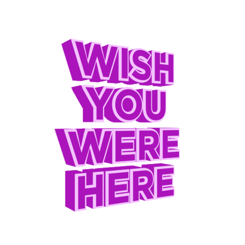 Wish You Were Here Sticker