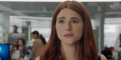 panicking aya cash GIF by You're The Worst 