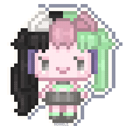 Happy Pixel Sticker