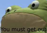  memes frog get out frogout GIF