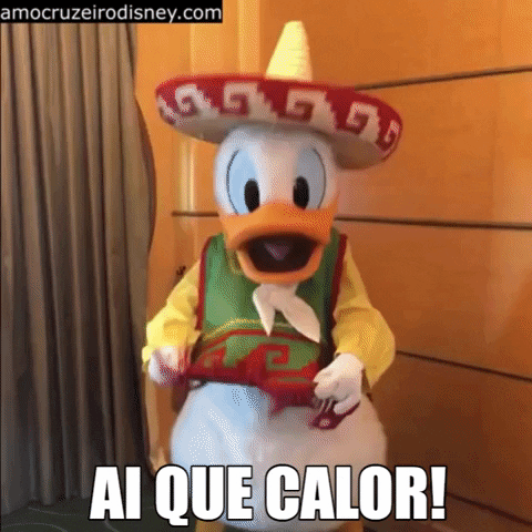 Donald Duck Calor GIF by Amo Cruzeiro Disney