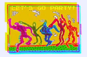 Haring Lets Go GIF by Xinanimodelacra