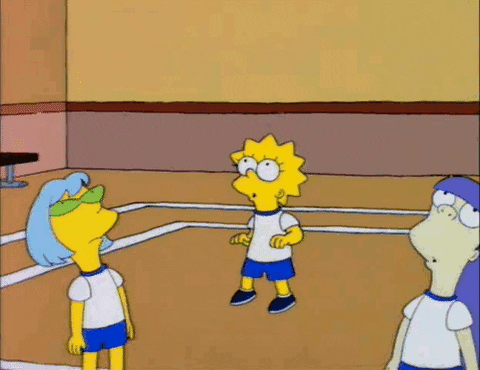 the simpsons volleyball GIF
