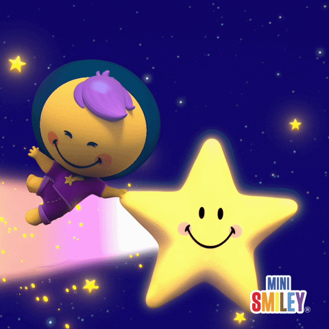Good Night Space GIF by Mini Smiley
