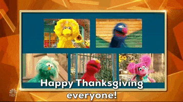 Sesame Street Happy Thanksgiving GIF by The 96th Macy’s Thanksgiving Day Parade
