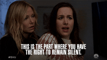 Right To Remain Silent GIF by SVU