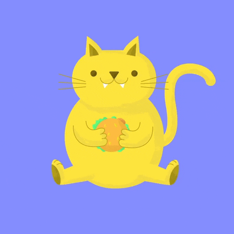 Fat Cat GIF by Dave Gamez
