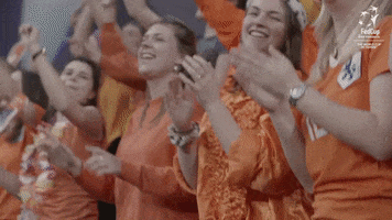 Orange Jumping GIF by Fed Cup by BNP Paribas