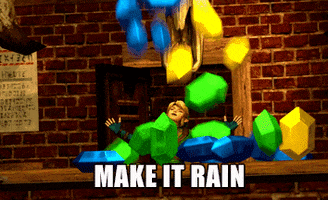 make it rain link GIF