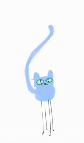 Cat Tail GIF by Kimmy Ramone