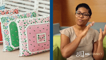 American Sign Language Pillow GIF by ASL Connect