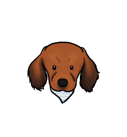 In Love Dog Sticker