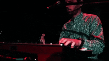 polyvinylrecords singing keyboard live music generationals GIF