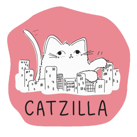 Cat Pink Sticker by Enter agency