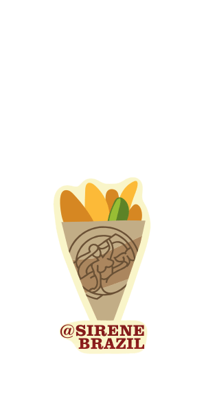 Sirène Brazil Sticker