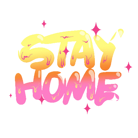 Sparkles Stay Home Sticker by Buff Monster