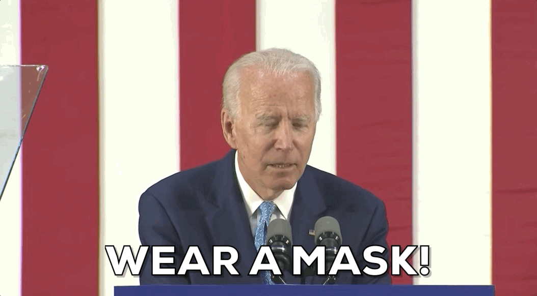 Joe Biden Mask GIF by Election 2020 - Find &amp; Share on GIPHY