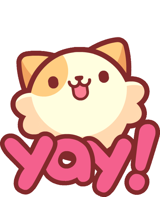 Happy Cat Sticker by Piffle