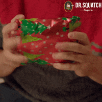 Gift Unwrapping GIF by DrSquatchSoapCo