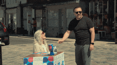 Angry Ricky Gervais GIF by NETFLIX - Find & Share on GIPHY