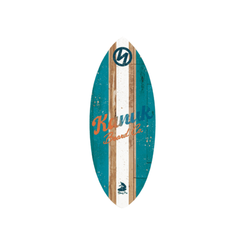 Surfing Snowboard Sticker by Kanuk Board Co
