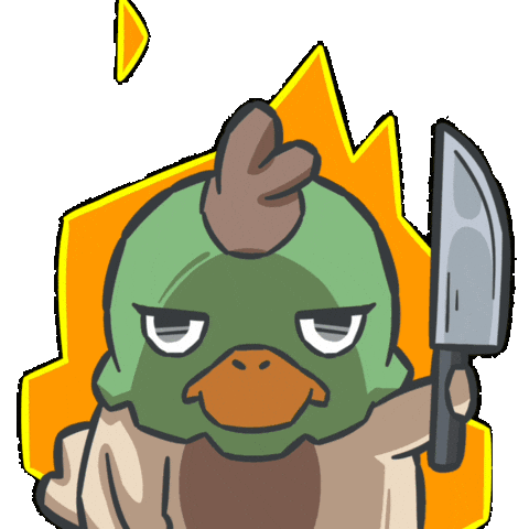 Angry Mad Duck Sticker by DillybyDally