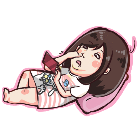 Illustration Sleep Sticker by maniwsy