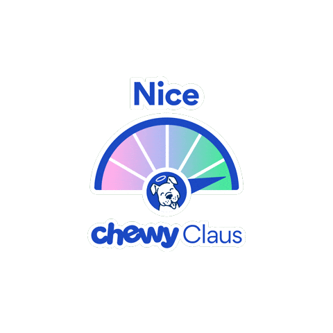 Naughty Or Nice Nice Dog Sticker by Chewy