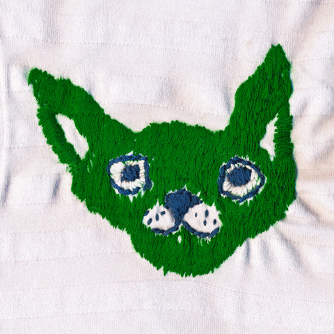 Cats Embroidery GIF by Nino Paulito - Find & Share on GIPHY