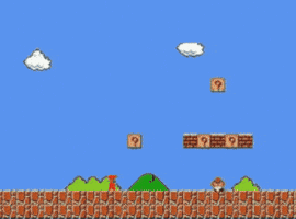 Floating Super Mario GIF