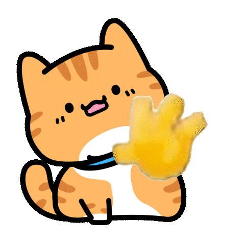 Tabby Cat Hello Sticker by Lord Tofu Animation