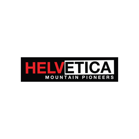 Pionniers de la montagne Helvetica Sticker