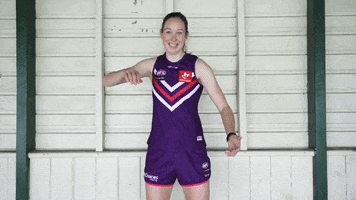 Clap Aine GIF by Fremantle Dockers