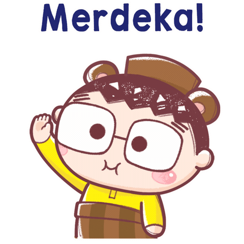 Merdeka Malaysiaday Sticker by Bear Boss Buddies