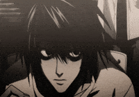 death note l eating gif