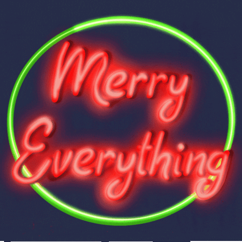 Merry Christmas Neon GIF