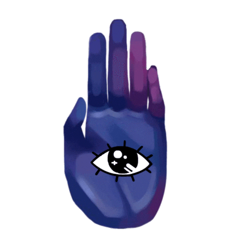 Third Eye Space Sticker by Cienna Smith