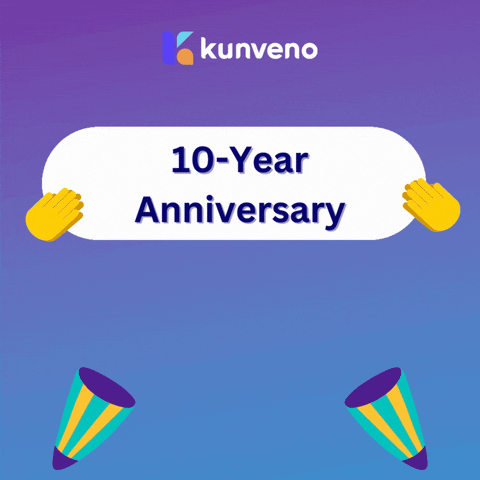 Ten Years Congratulations GIF by Kunveno