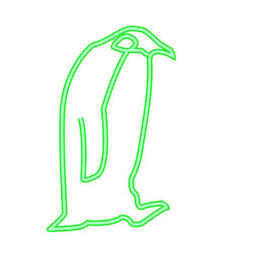 Penguin Go For A Walk Sticker