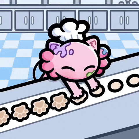 Kitty Baking GIF