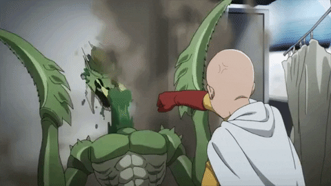 One Punch Anime Punch Gif