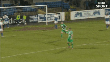 Celebration Knee Slide GIF by Cliftonville Football Club