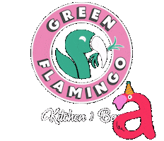 green-flamingo-innsbruck Sticker
