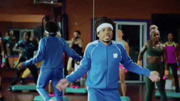 Gym Stretch GIF by Chance The Rapper