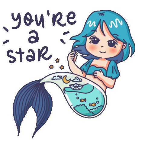 Star Moon Sticker