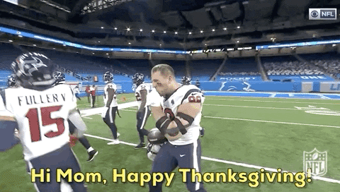 happy thanksgiving football gif