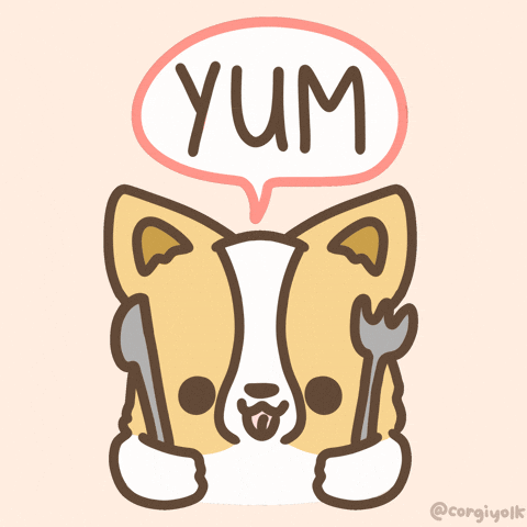 Hungry Dog GIF by corgiyolk